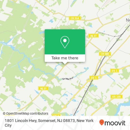 Mapa de 1801 Lincoln Hwy, Somerset, NJ 08873