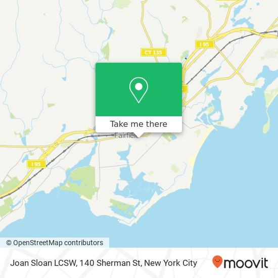 Mapa de Joan Sloan LCSW, 140 Sherman St