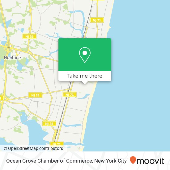 Mapa de Ocean Grove Chamber of Commerce