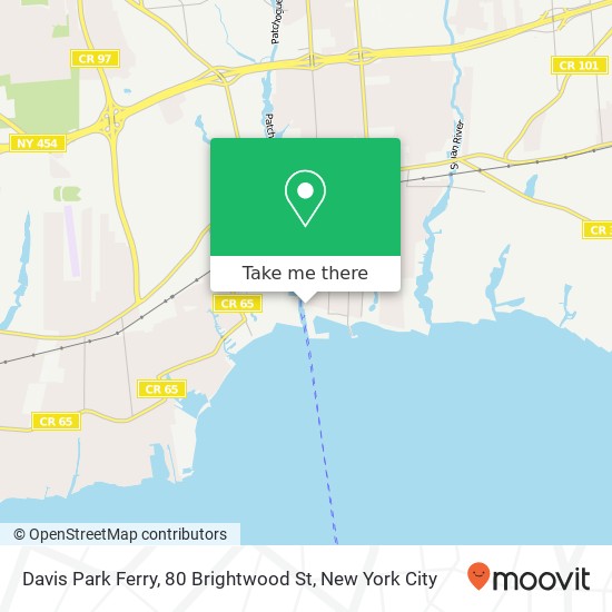 Mapa de Davis Park Ferry, 80 Brightwood St