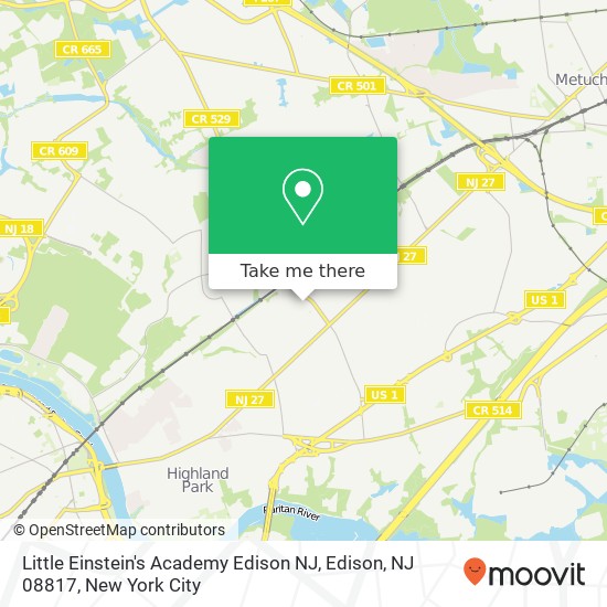 Little Einstein's Academy Edison NJ, Edison, NJ 08817 map