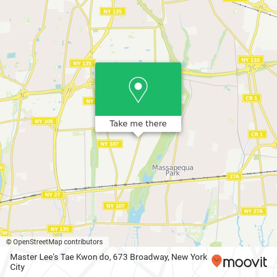 Master Lee's Tae Kwon do, 673 Broadway map