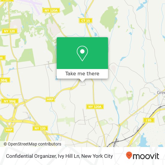 Mapa de Confidential Organizer, Ivy Hill Ln