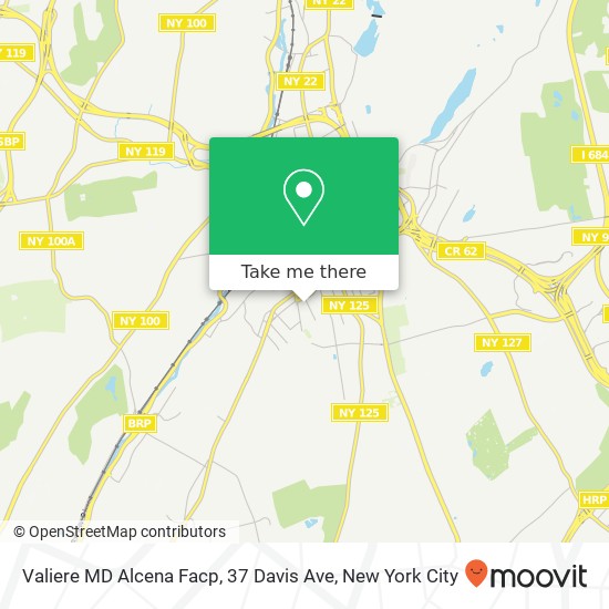 Mapa de Valiere MD Alcena Facp, 37 Davis Ave