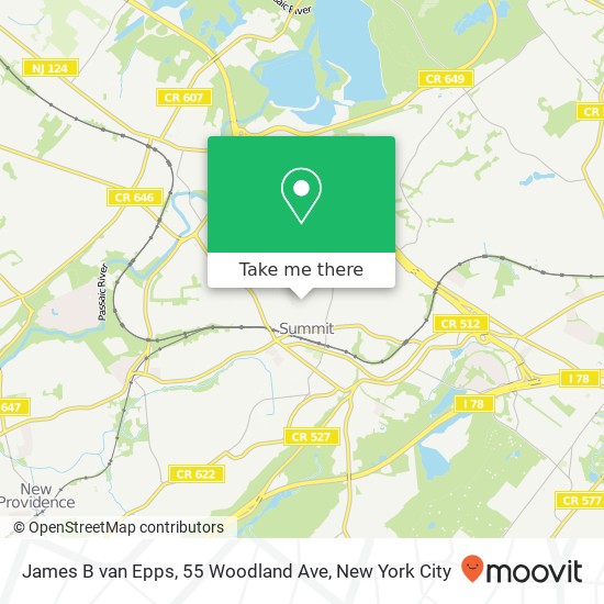 James B van Epps, 55 Woodland Ave map