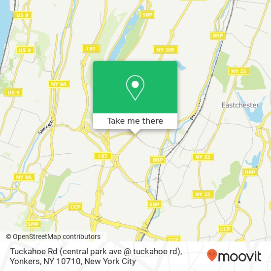 Tuckahoe Rd (central park ave @ tuckahoe rd), Yonkers, NY 10710 map