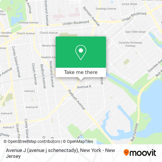 Mapa de Avenue J (avenue j schenectady)