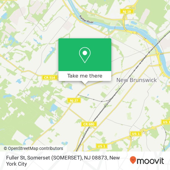 Mapa de Fuller St, Somerset (SOMERSET), NJ 08873