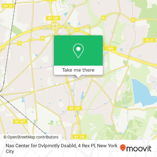 Nas Center for Dvlpmntly Dsabld, 4 Rex Pl map