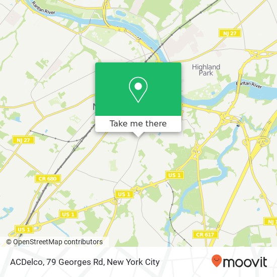 Mapa de ACDelco, 79 Georges Rd