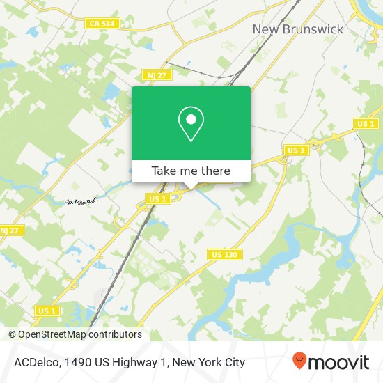 Mapa de ACDelco, 1490 US Highway 1