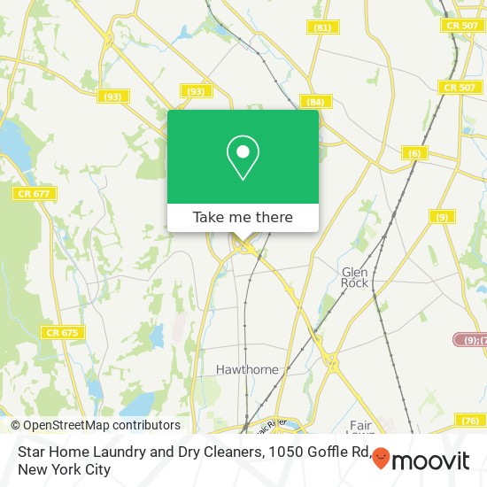 Star Home Laundry and Dry Cleaners, 1050 Goffle Rd map