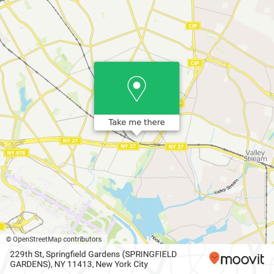 Mapa de 229th St, Springfield Gardens (SPRINGFIELD GARDENS), NY 11413