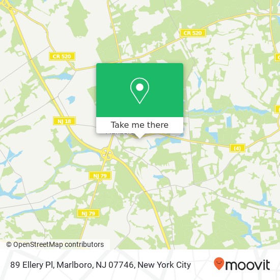 89 Ellery Pl, Marlboro, NJ 07746 map