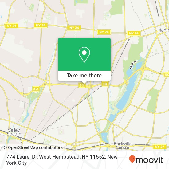 774 Laurel Dr, West Hempstead, NY 11552 map