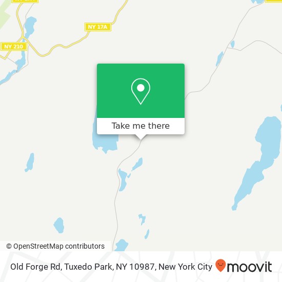Mapa de Old Forge Rd, Tuxedo Park, NY 10987