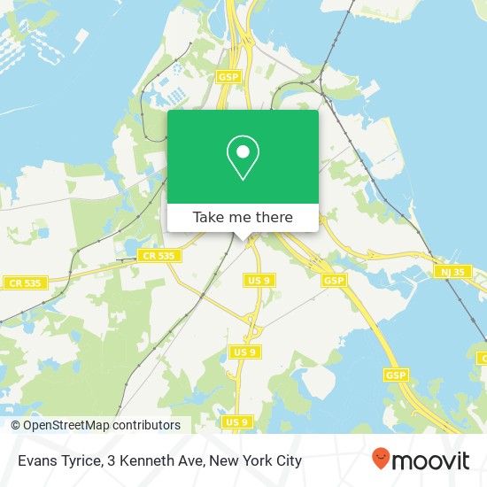 Mapa de Evans Tyrice, 3 Kenneth Ave