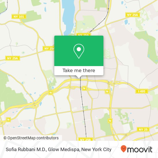 Mapa de Sofia Rubbani M.D., Glow Medispa, 1 Expressway Plz