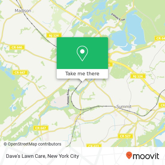 Dave's Lawn Care map