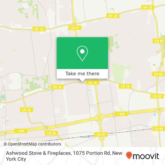 Mapa de Ashwood Stove & Fireplaces, 1075 Portion Rd