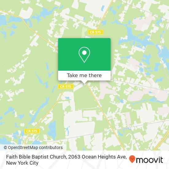 Mapa de Faith Bible Baptist Church, 2063 Ocean Heights Ave