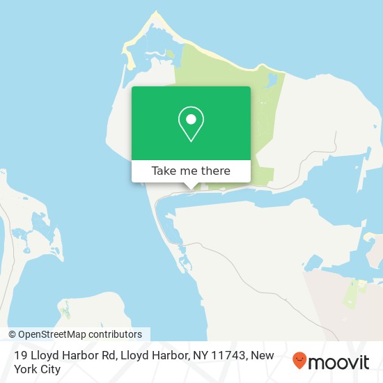 Mapa de 19 Lloyd Harbor Rd, Lloyd Harbor, NY 11743