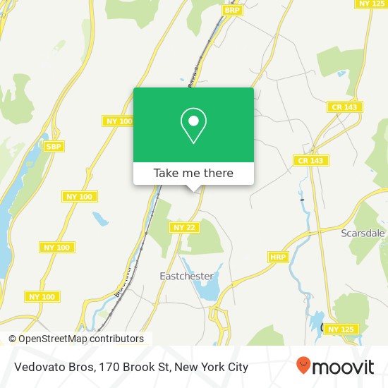 Mapa de Vedovato Bros, 170 Brook St