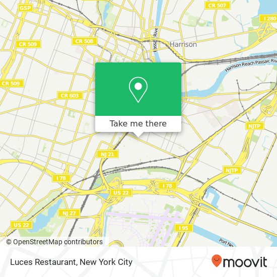 Mapa de Luces Restaurant
