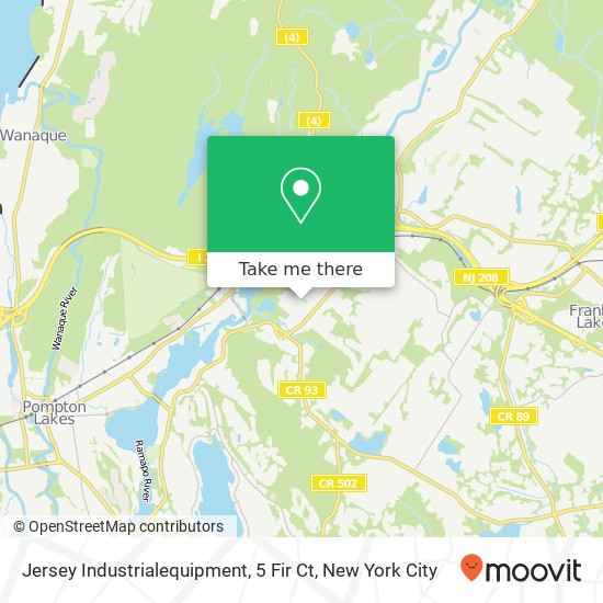 Jersey Industrialequipment, 5 Fir Ct map