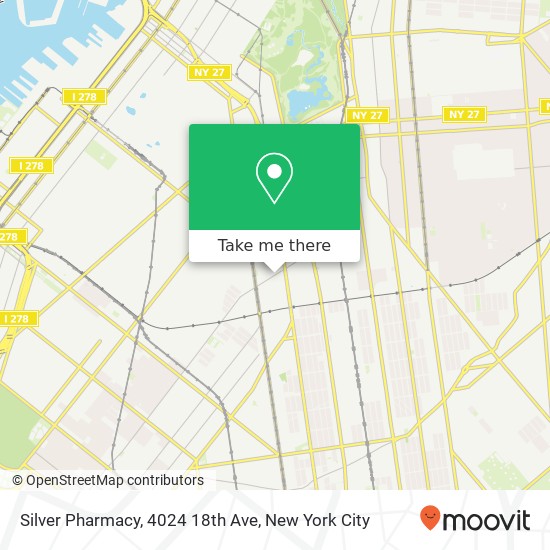 Mapa de Silver Pharmacy, 4024 18th Ave