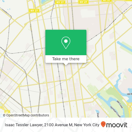 Isaac Tessler Lawyer, 2100 Avenue M map