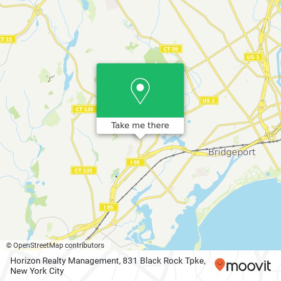 Horizon Realty Management, 831 Black Rock Tpke map