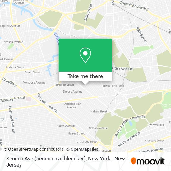 Mapa de Seneca Ave (seneca ave bleecker)