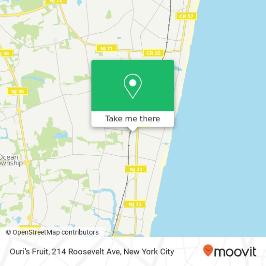 Ouri's Fruit, 214 Roosevelt Ave map