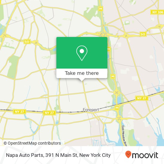 Mapa de Napa Auto Parts, 391 N Main St