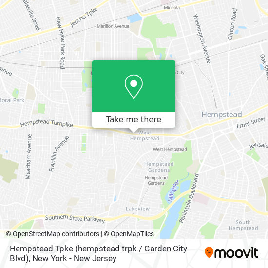 Hempstead Tpke (hempstead trpk / Garden City Blvd) map