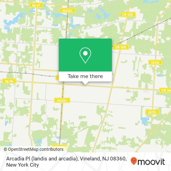Arcadia Pl (landis and arcadia), Vineland, NJ 08360 map