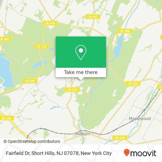 Fairfield Dr, Short Hills, NJ 07078 map