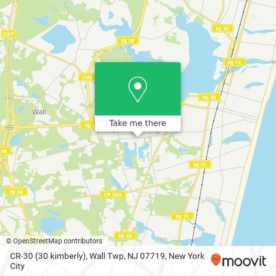 CR-30 (30 kimberly), Wall Twp, NJ 07719 map