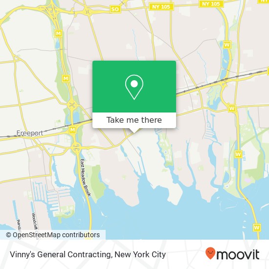 Vinny's General Contracting map