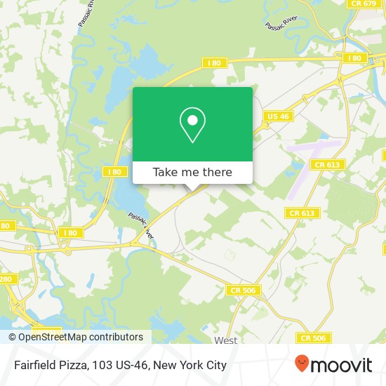 Fairfield Pizza, 103 US-46 map