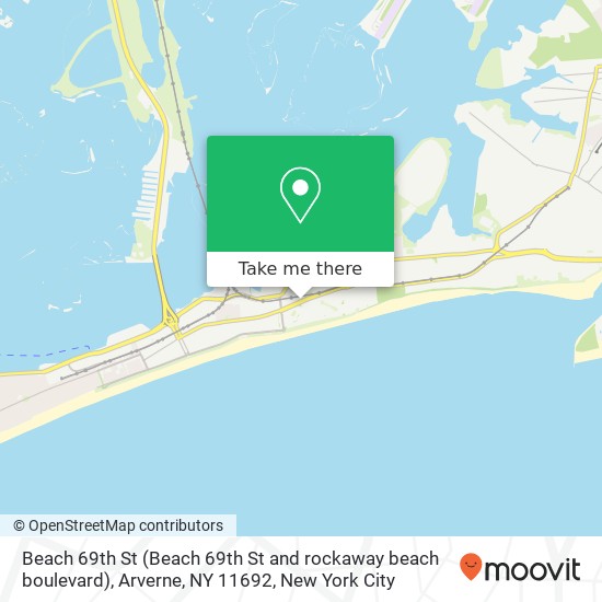 Beach 69th St (Beach 69th St and rockaway beach boulevard), Arverne, NY 11692 map