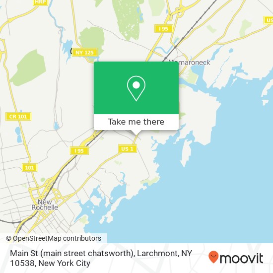 Mapa de Main St (main street chatsworth), Larchmont, NY 10538