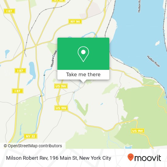 Milson Robert Rev, 196 Main St map
