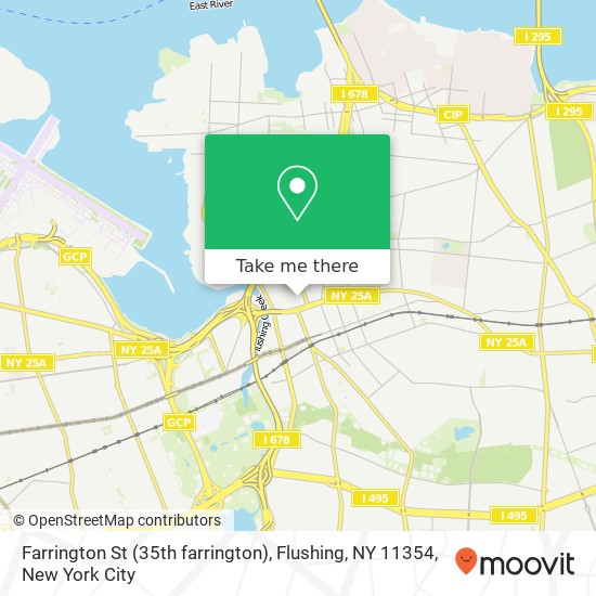 Mapa de Farrington St (35th farrington), Flushing, NY 11354