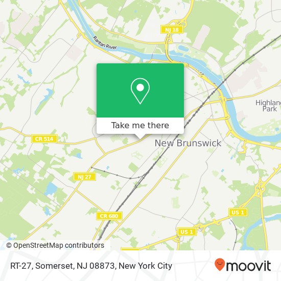 RT-27, Somerset, NJ 08873 map
