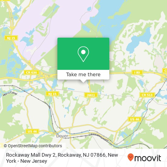 Mapa de Rockaway Mall Dwy 2, Rockaway, NJ 07866
