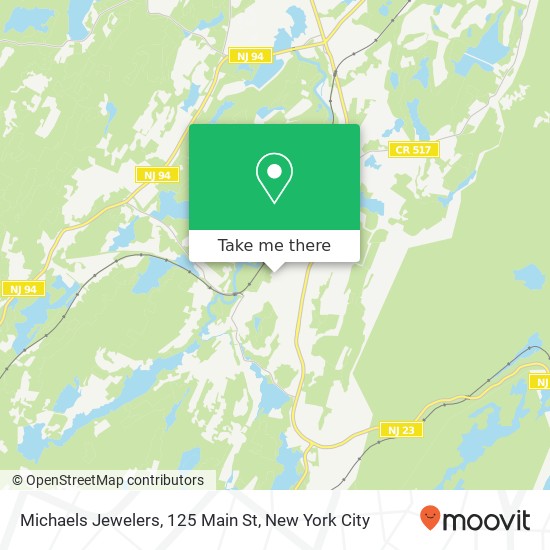 Michaels Jewelers, 125 Main St map