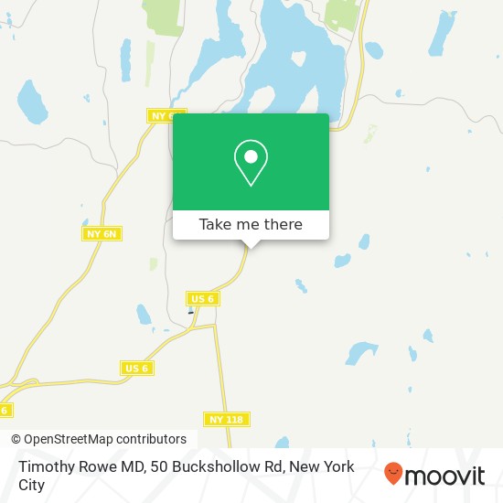 Timothy Rowe MD, 50 Buckshollow Rd map