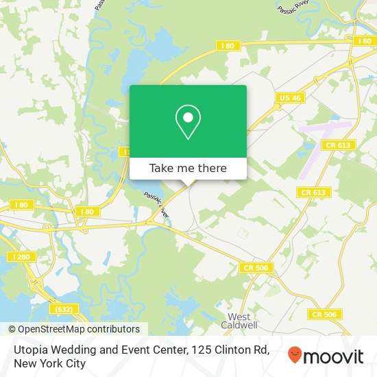 Mapa de Utopia Wedding and Event Center, 125 Clinton Rd